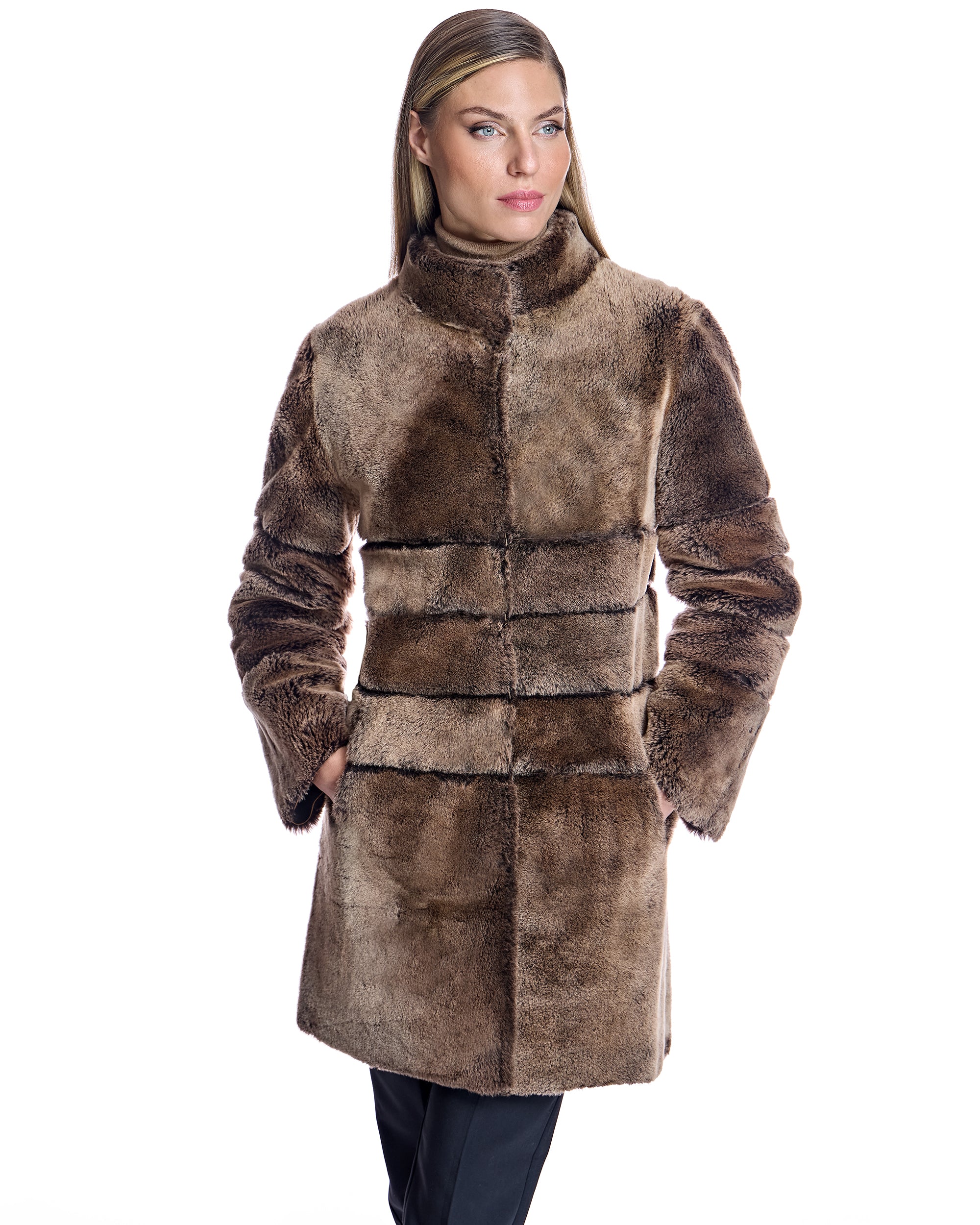 Maximilian Horizontal Shearling Jacket