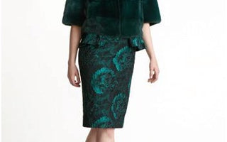 A Green Fur Jacket Will Make a Splash in Your Wardrobe
