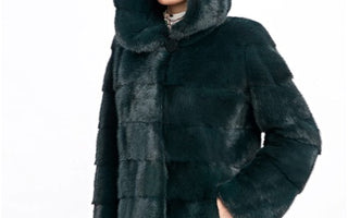 A Women’s Parka with Fur Hood for Brisk Winters