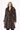 39" Tip-Dyed Sable Coat with Shawl Collar – Chevron Body | Maximilian