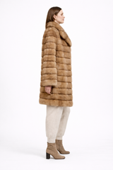 Golden Tortora Russian Sable Coat -39"