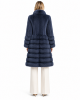 Maximilian 37" Denim Blue Dyed Sable Coat