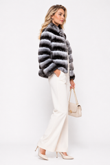 Maximilian Lux Chinchilla Fur Bolero Jacket