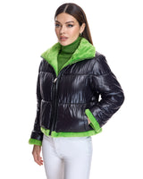 Julia & Stella Shearling Jacket Reversible to Nylon-Maximilian