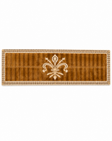 One-of-a-Kind Dyed Sable & Mink Intarsia Runner and Pillow Set
