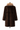 Archive & Vintage Reversible Brown Sheared Mink Coat with Crystal Fox Tuxedo-34"