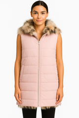 Dyed Fox section Reversible vest