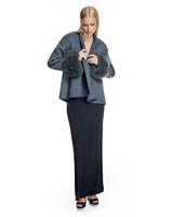 Wool Cape with Cashmere Goat Cuffs