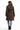 Cappuccino Dyed Lamb Belted Coat with Notch Collar