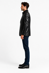 Men's Leather Blazer- Maximilian