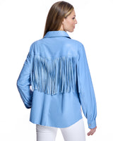 Leather Shacket with Fringe - Maximilian