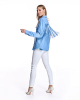 Leather Shacket with Fringe - Maximilian
