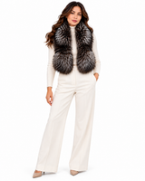 Maximilian Silver Fox Pull -Through Scarf