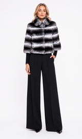 Maximilian Lux 19" Chinchilla Fur Bolero