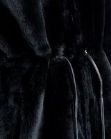 Reversible Toscana-Trimmed Hooded Shearling Lamb Jacket- Maximilian