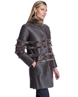 Maximilian Horizontal Shearling Jacket