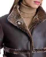 Maximilian Horizontal Shearling Jacket