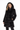 Black Dyed USA Mink Hooded Coat-33"