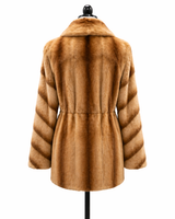 Archive & Vintage  Whiskey Dyed Sheared Mink Jacket-31"