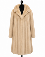 Archive & Vintage 38" Azurine Mink Coat with Notch Collar