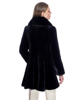 Flared Sheared Mink Jacket
