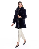 Flared Sheared Mink Jacket
