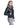 Leather Bomber Jacket With Silver Fox Collar