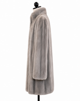 Archive & Vintage 35" Natural Blue Iris Mink Coat with Stand Collar