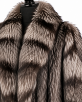 Archive & Vintage 51" Natural Silver Fox Coat