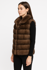 TIP DYED BARGUZINE SABLE  VEST