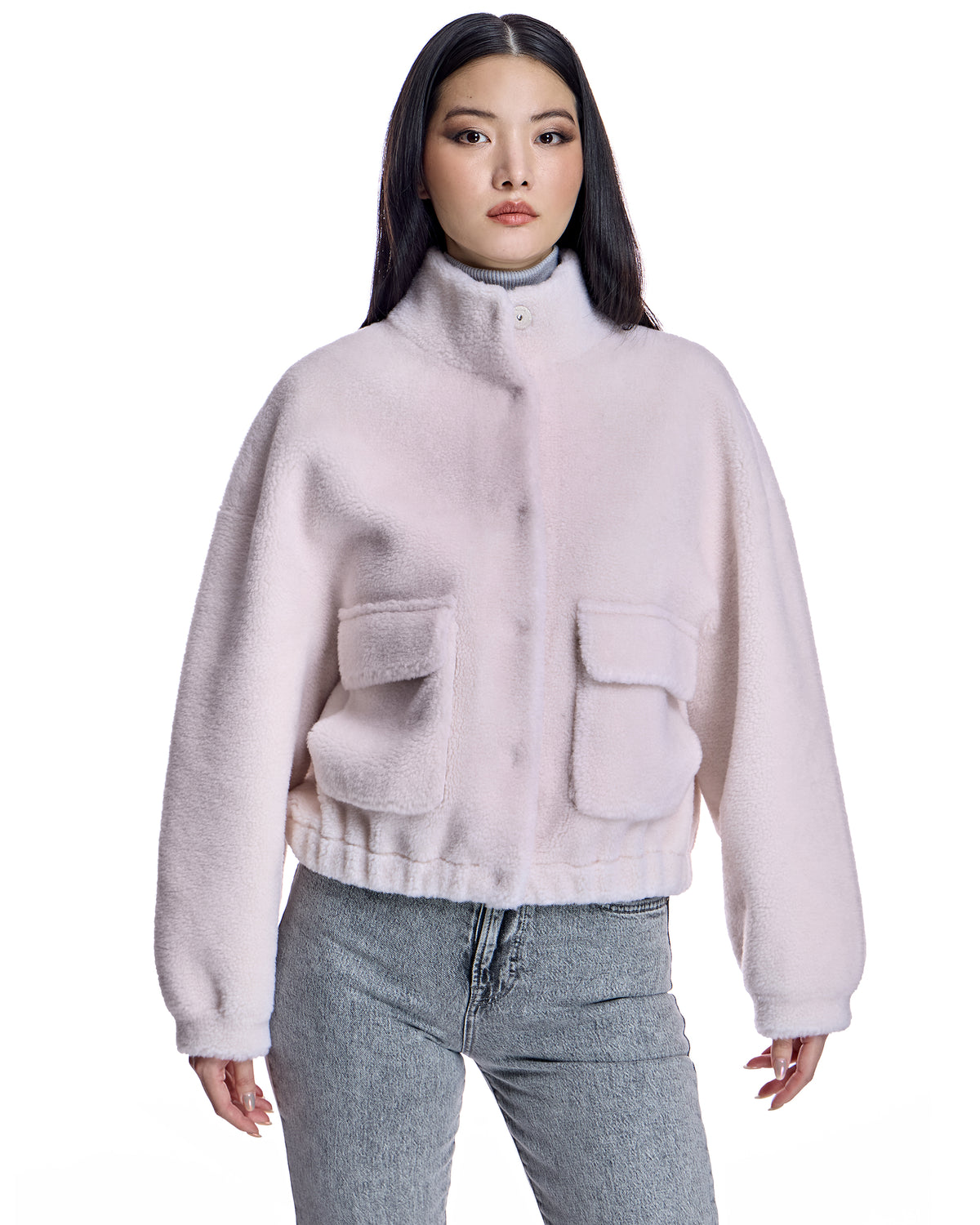 Cropped Lambswool Jacket