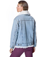 Denim Jacket with Kalgan Lamb Trim-Maximilian