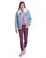Denim Jacket with Kalgan Lamb Trim-Maximilian