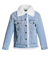 Denim Jacket with Kalgan Lamb Trim-Maximilian