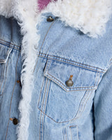 Denim Jacket with Kalgan Lamb Trim-Maximilian