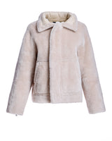 Beige Lambswool Jacket-Maximilian