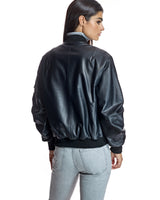 Oversized Italian Leather Bomber Jacket- Maximilian