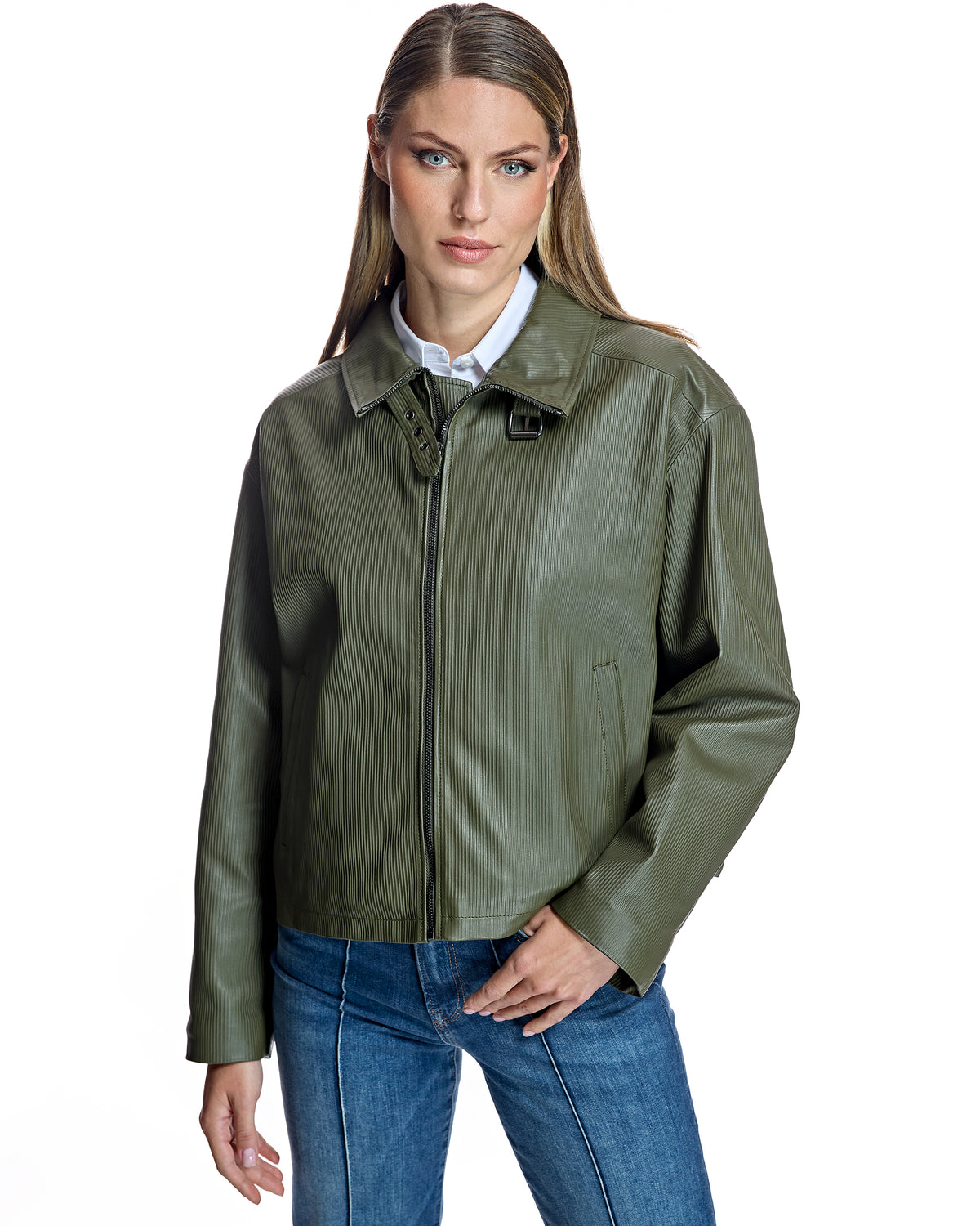 Maximilian Oversized Italian Leather Jacket-Maximilian