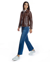 Croc Stamped Leather Jacket-Maximilian