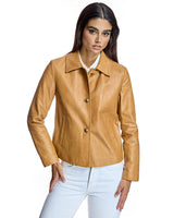 Croc Stamped Leather Jacket-Maximilian