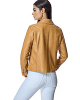Croc Stamped Leather Jacket-Maximilian