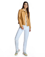 Croc Stamped Leather Jacket-Maximilian