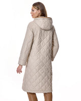 Quilted Cashmere Blend Coat