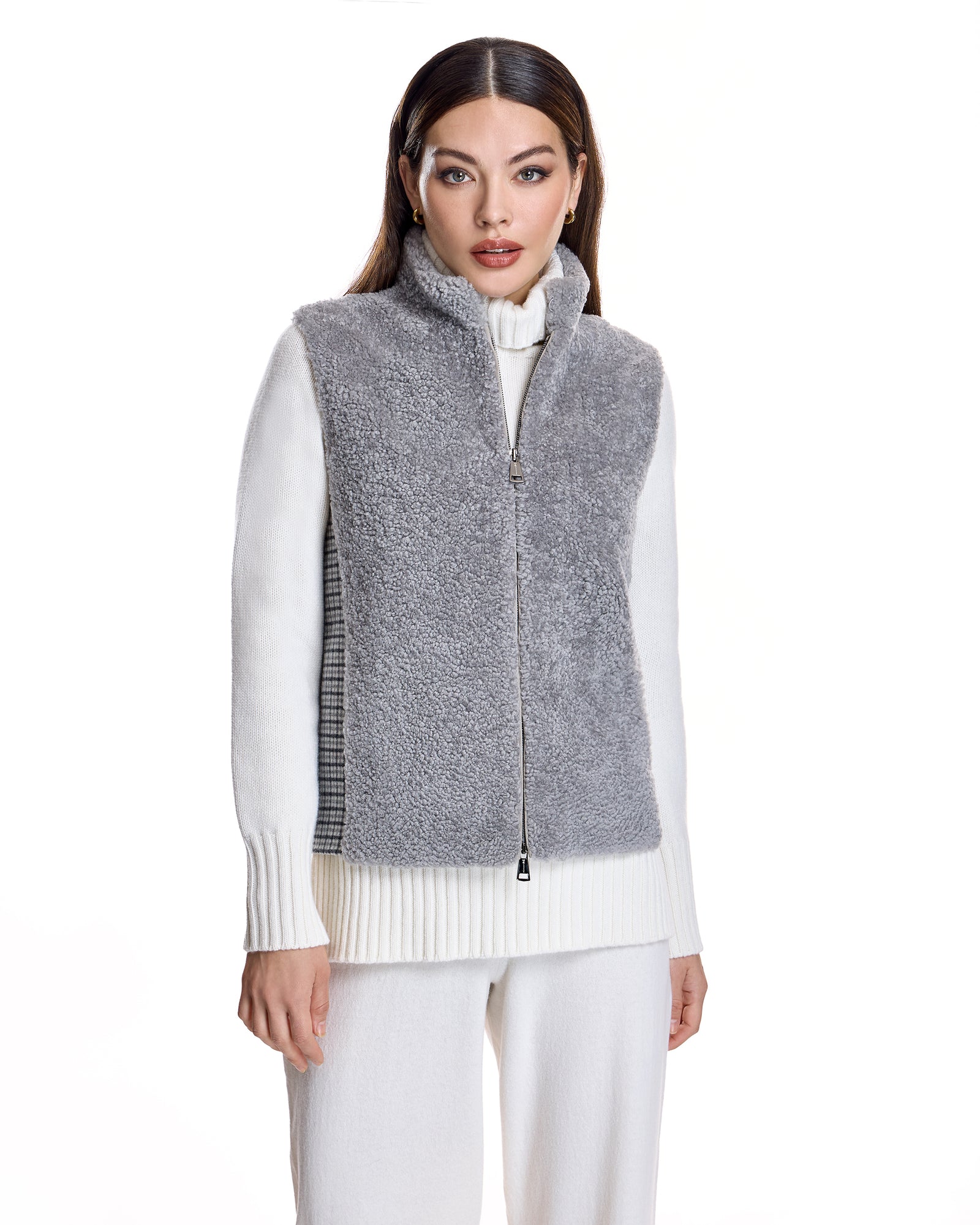 Shearling Lamb Vest-Maximilian