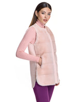 Mink Vest with Cashmere Back