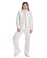 Nylon Jacket with Mink Trim