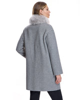Woolblend Coat with Cashmere lamb Collar-Maximilian
