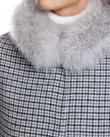 Woolblend Coat with Cashmere lamb Collar-Maximilian