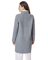 Microcheck Cashmere Coat
