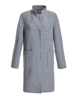 Microcheck Cashmere Coat